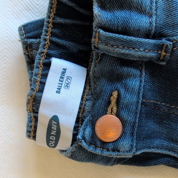 old navy ballerina 24/7 denim skinny jeans 2T toddler girls - Picture 2 of 8